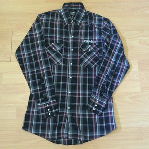 Choko Plaid Pearl Snap Shirt Chevy Trucks 40in GMC